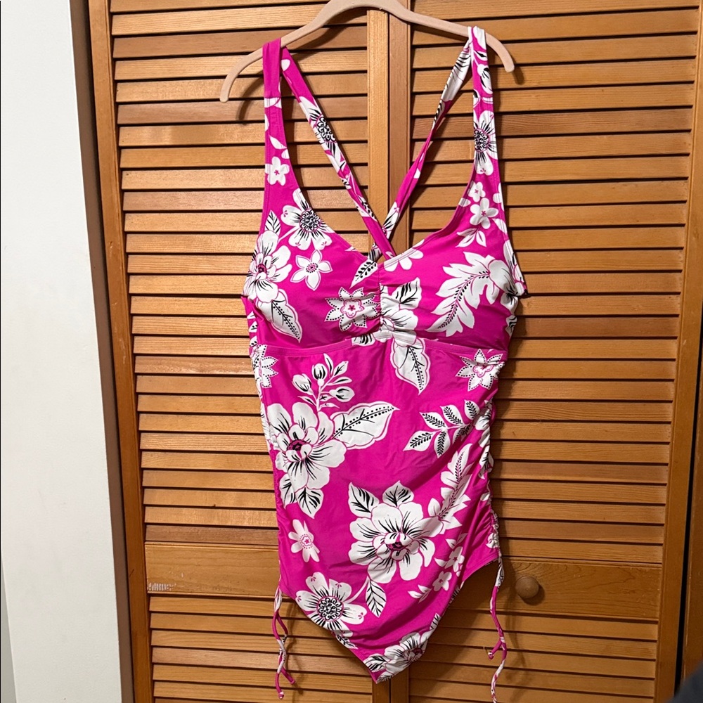 Torrid Pink Floral women’s Swim One Piece